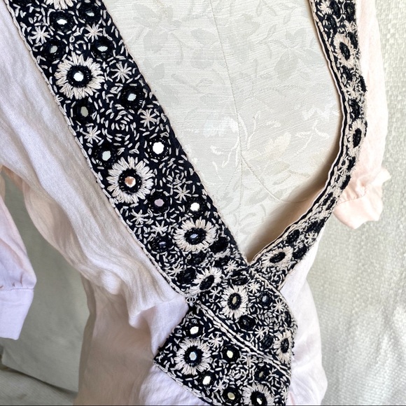 Alice McCall Plunging Embellished Boho Mini Dress - Picture 2 of 8